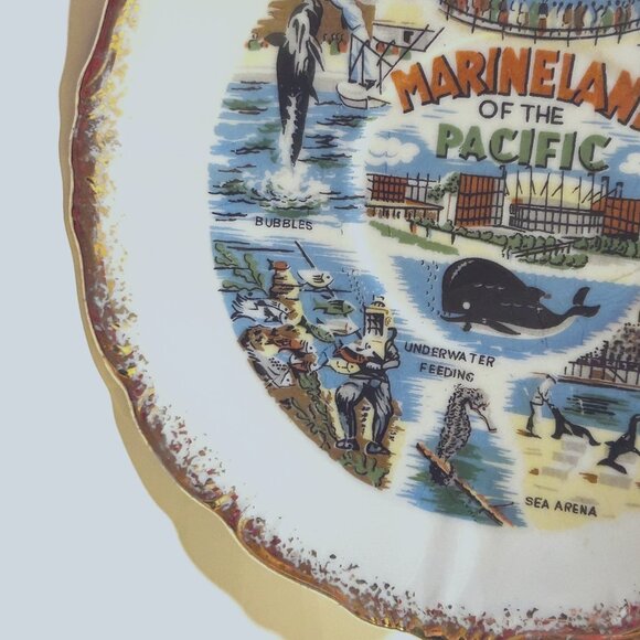 Marineland Of the Pacific California Ceramic Souvenir Plate - Picture 5 of 9
